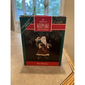 Hallmark Vintage Christmas Ornament Merry Olde Santa 2nd in Series Dated 1991